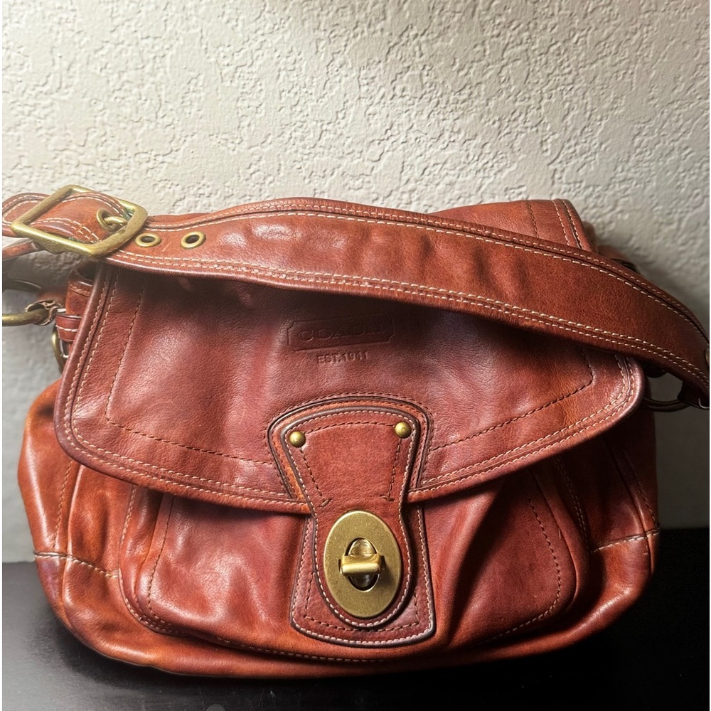 Vintage Coach Ali Whiskey bag